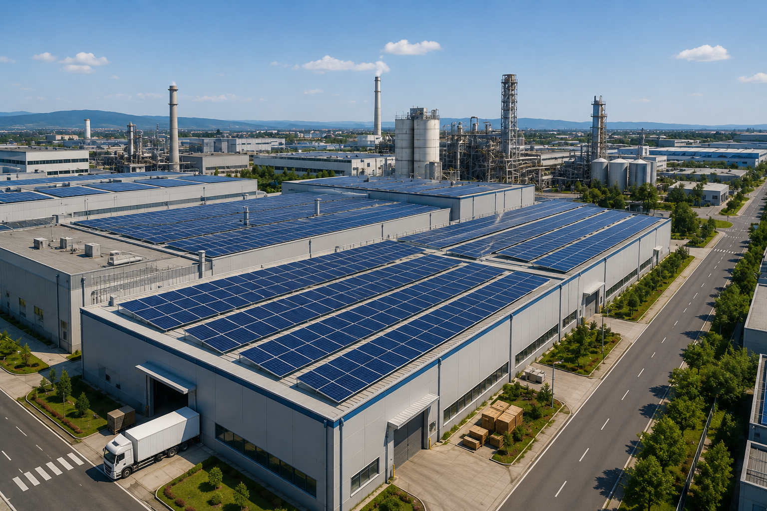 Endüstriyel Tesisler için Güneş Enerji Sistemleri